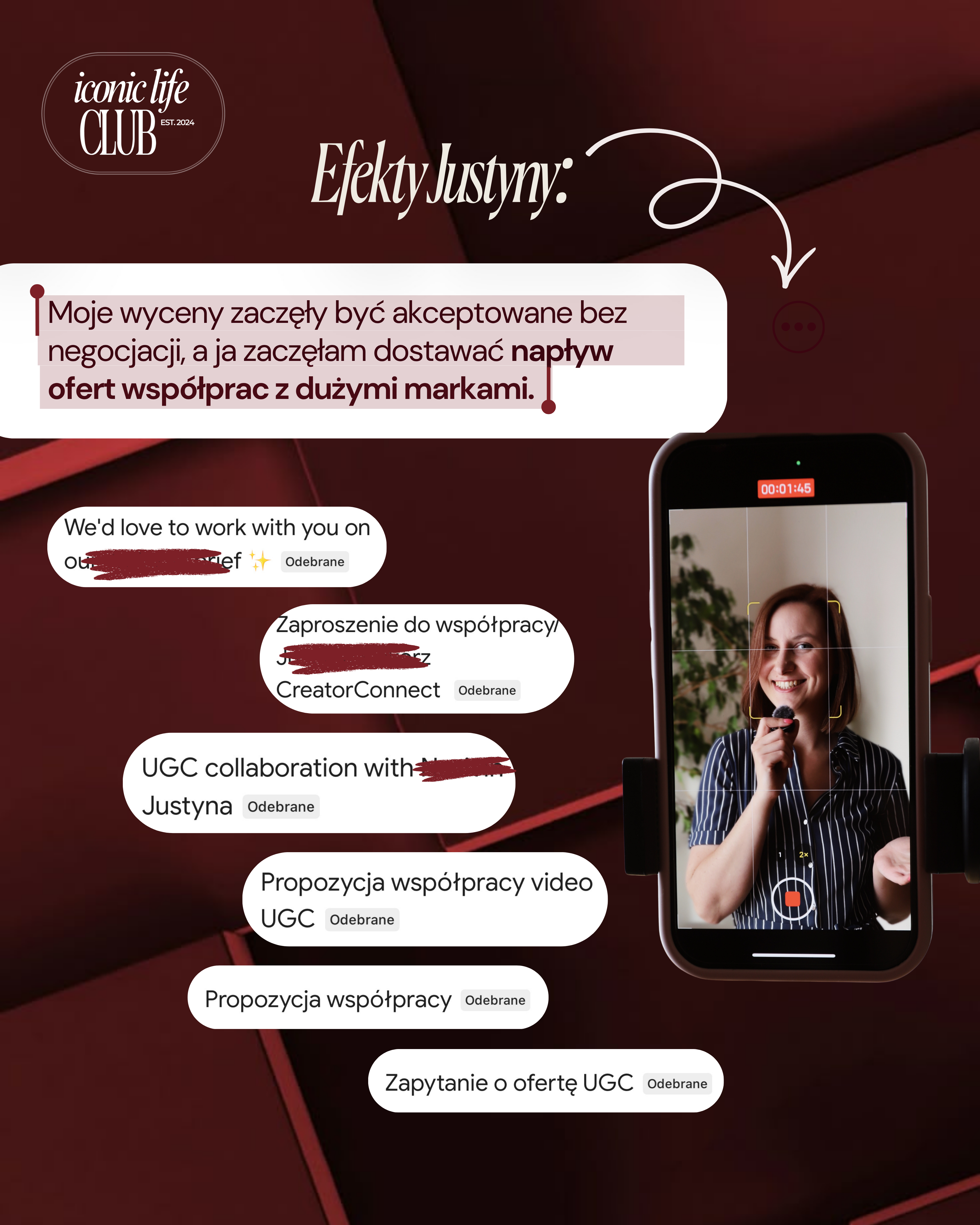 Justyna - naplyw ofert wspolpracy