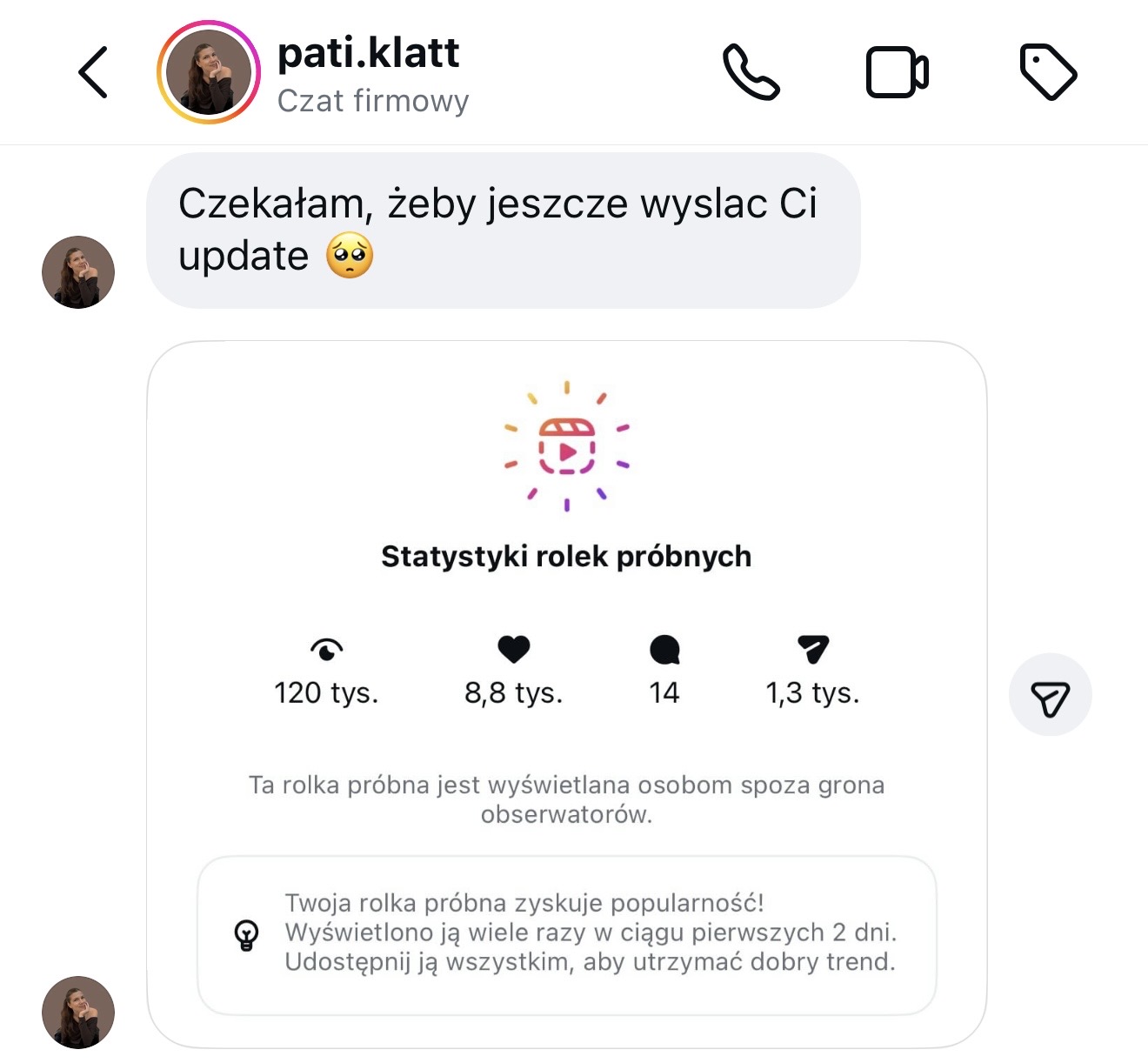 Efekty kursantki